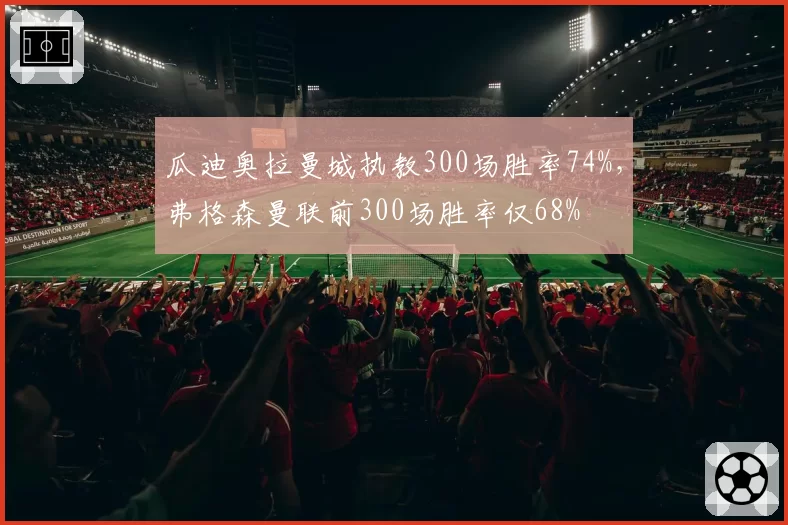瓜迪奥拉曼城执教300场胜率74%,弗格森曼联前300场胜率仅68%